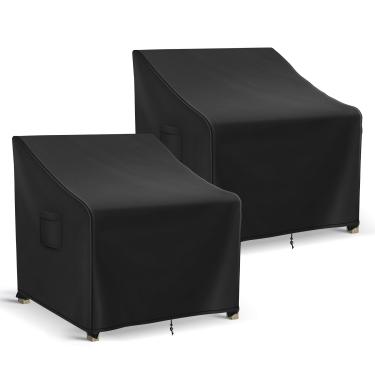 Imagem de Richwon Capas para Móveis de Pátio À Prova D'Água para Cadeiras, Capas para Cadeiras de Gramado Ao Ar Livre, 2, Capas de Cadeiras de Pátio para Móveis Ao Ar Livre Cabem Em Até 30 W X 37 D X 31 H", Pre