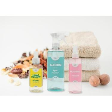 Imagem de Kit Aromas - Home Spray (250ml), Bloqueador de Odores (200ml) e Água P
