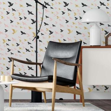 Imagem de Papel de Parede Adesivo Passaro N02032 Rolo 0,58x3M - Adesivo BR
