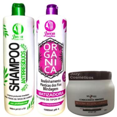 Imagem de Kit Ativo Progressiva Organica Matizadora Juca 2x1l + Condicionador Cu
