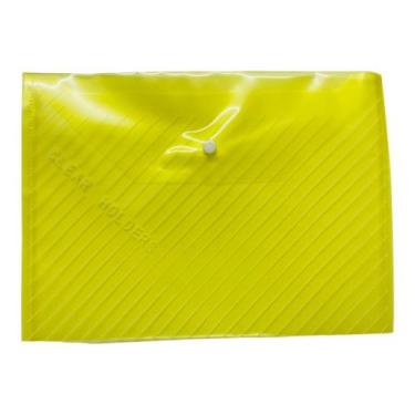 Imagem de Kit 5 Pasta de Documentos com Botão Lisa PLASTICO NS-3782 - NOVO SECUL