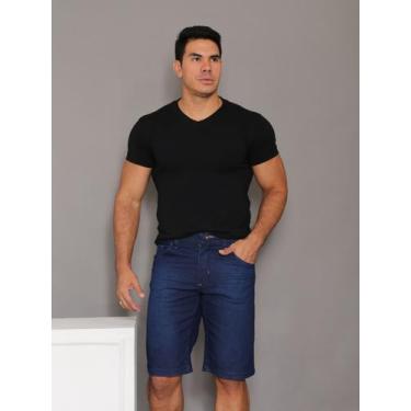 Imagem de Bermuda jeans masculina amaciada pistolada - SSJEANS, 44