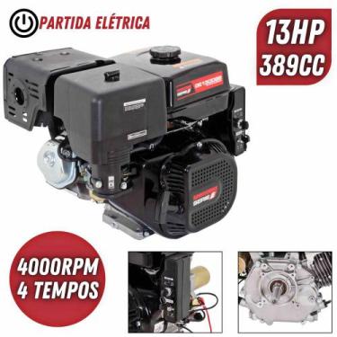 Imagem de Motor Estacionário Kawashima GE-1300 BE À Gasolina 389cc 4 Tempos 13HP