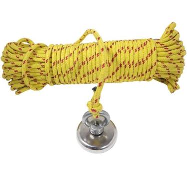 Imagem de Fixador Magnético 42mm Aprox. 65kg Corda Ímã Neodímio Pesca - OCCY