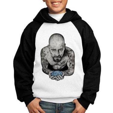 Imagem de Moletom Infantil Walter White Tattoo Heisenberg - Foca na Moda, Branco