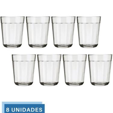 Imagem de 8 Mini Copos Americano Shot Cachaça 45ml Vidro Dose Nadir - NADIR FIGU