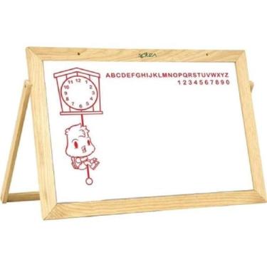 Imagem de Lousa Quadro Infantil Branco 40x30 Souza com Suporte - SOUZA & CIA