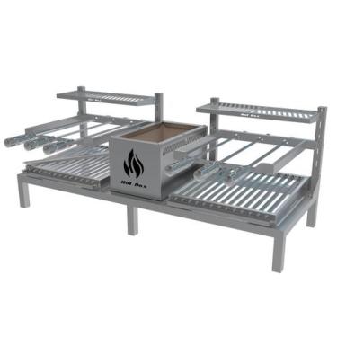 Imagem de Churrasqueira Hotbox Parrilla Argentina Com Espetos Para Alvenaria 118