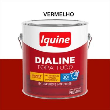 Imagem de Tinta Esmalte Sintético 750ML/3L - Cores Variadas --- Iquine, Vermelho