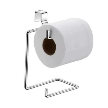 Imagem de Suporte Porta Papel Higiênico Duplo Banheiro Para Caixa Acoplada Croma