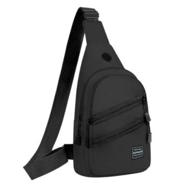 Imagem de Bolsa Pochete Transversal Sports BRASWEI Modelo BW8301, Preto