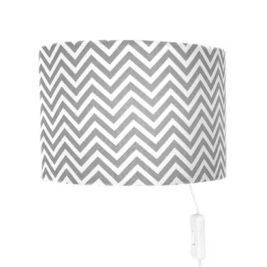 Imagem de Arandela Meia Lua Cinza Quarto Bebê Infantil Menino Menina - Potinho d