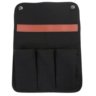 Imagem de BUYTER Bolsa para apoio de braço, organizador de bolso lateral para cadeira, sacos de armazenamento laterais para sofá reclinável (Preto)