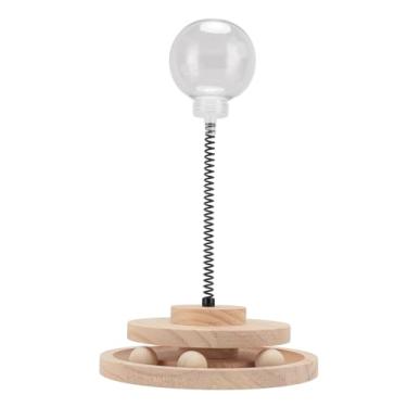 Imagem de Brinquedo de Bola Com Vazamento de Gato, Mola de Camada Dupla, Dispensador Interativo de Comida de Gato, Brinquedo de Mola de Aço para Brincar Em Ambientes Internos (Pequenos