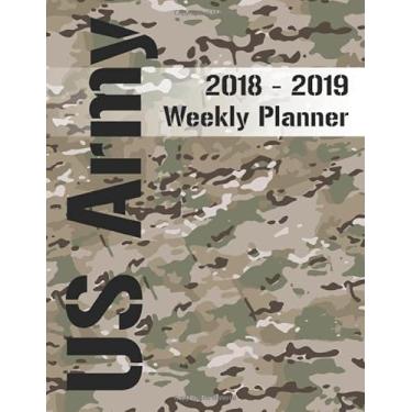 Imagem de US Army 2018-2019 Weekly Planner: Scorpion - Operational Camouflage Pattern - OCP Army Camo - Appointment Academic Daily, Weekly, Monthly Calendar Agenda July 2018 - December 2019