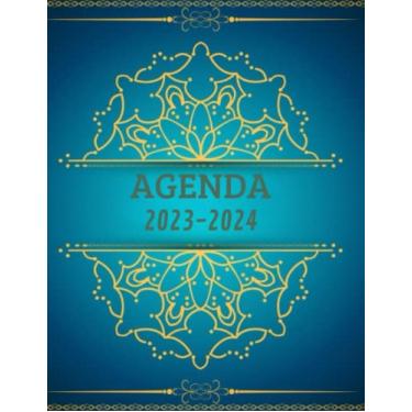 Imagem de agenda 2023 2024 giornaliera a5: calendario mensile 24 mesi con giorni Mensile Da gennaio 2023 a dicembre 2024 377 pagine