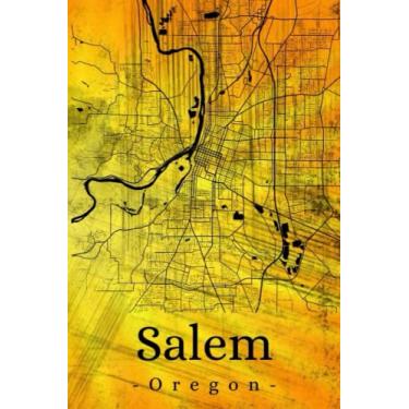 Imagem de Salem Oregon: Your city, your region, your home! | Composition Notebook 6x9 lined 120 pages