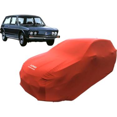 Imagem de Capa Automotiva Volkswagen Brasília Tecido Helanca Lycra (Vermelho)