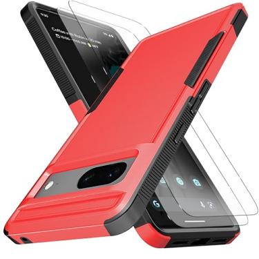 Imagem de YmhxcY Capa para Pixel 7, [proteção contra quedas de grau militar de 3,5 metros] [antiderrapante] [2 peças de protetor de tela TPE HD] Capa resistente à prova de choque para Google Pixel 7 5G 6,3