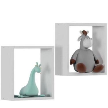 Imagem de Nicho Decorativo em MDF Móveis Peroba Branco Brilho