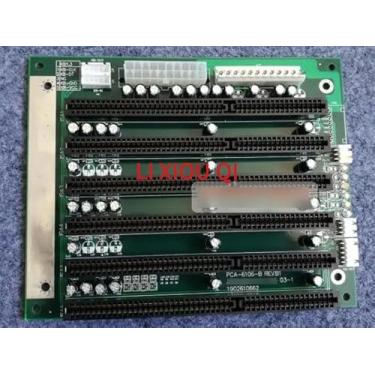 Imagem de 1 peça de peças de equipamento de escritório PCA-6106-B IPC 6*ISA PCA-6106 ISA Bus Slot Industrial Passivo Backplane cartão CPU de meio tamanho suporta interface ATX/at Power