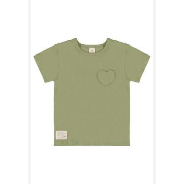 Imagem de Blusa Infantil Nature em Ribana Canelada Up Baby, Verde, 10
