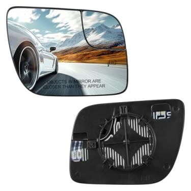 Imagem de SYKRSS Vidro espelhado aquecido do lado direito do passageiro BB5Z17K707L BB5Z17K707M compatível com Ford Explorer 2011-2019 Espelho retrovisor do lado direito do passageiro vidro convexo com suporte