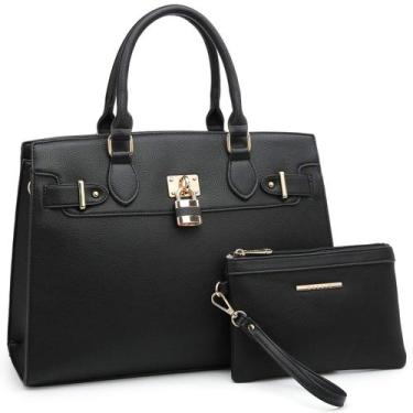 Imagem de Bolsa de ombro feminina Dasein Sacola com carteira