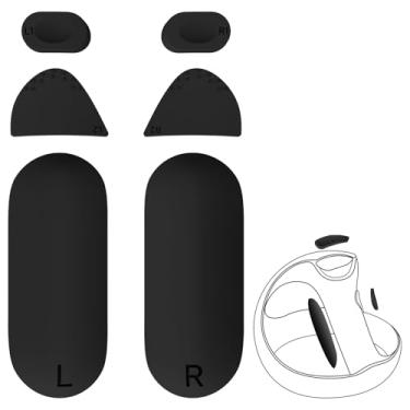 Imagem de Geekria Anti-Slip Silicone Pad Compatible with Sony PSVR 2, PlayStation VR2 Grip Covers, Controller Handle Protector Sticker, Button Protection Pad Kit (Black)