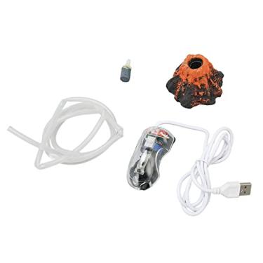 Imagem de Vulcão Rium Ornnt Kit de Oxigenação Realista Rium Bubbler Decorações Com Mangueira para Lana Ing Ornntish Decoration e Lana Plie