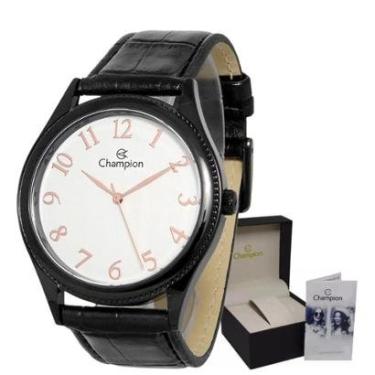 Imagem de Relógio Champion Original Pulseira em Couro Masculino-Masculino