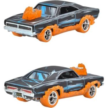 Imagem de Hot Wheels Premium Marvel Ghost Rider Charger, Die-Cast Metal Car, Pop Culture Collection JBL81