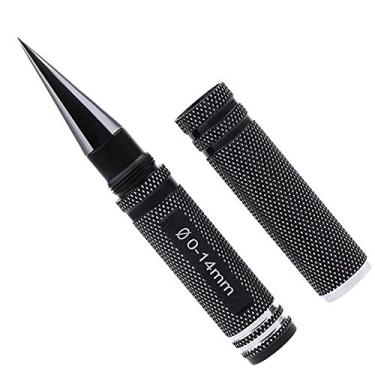 Imagem de Micro Traders Hole Puncher Black Car Body Shell Hole Opener Expanding Reamer 0-13mm Puncher Drill DIY Tool with Size Indicator for RC Car Ship Aircraft Model
