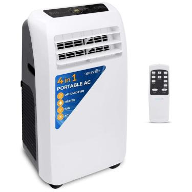 Imagem de Climatizador de Ar Portátil SereneLife SLACHT128 , com Controle Remoto, 110V, Branco