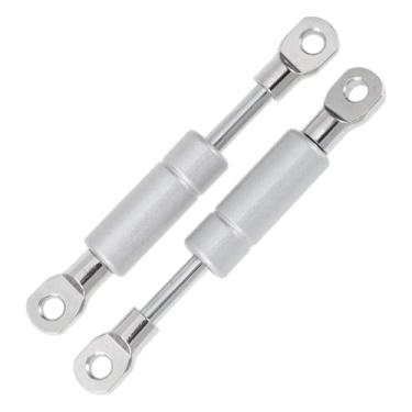 Imagem de X AUTOHAUX Amortecedores a gás de 100 mm/3,94" Molas a gás 22N tom prata aço carbono 2 peças RV caixa de ferramentas tampa caixa de armazenamento capa de porta de armário