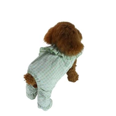 Imagem de INGSIST Roupa xadrez verde para cães, pequeno, médio, cachorrinho, moda, aniversário, férias, roupas, tamanho PP, P, M, G, GG