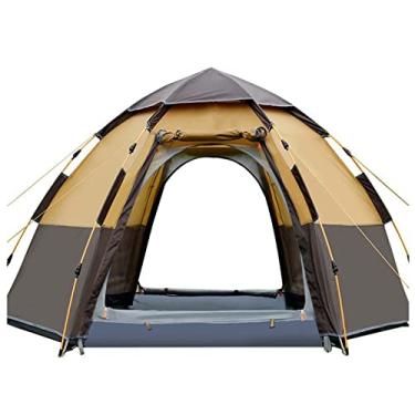 Imagem de Tenda grande para festas familiares para 8 pessoas, barraca de acampamento impermeável de camada dupla para caminhadas, mochilão, viagens