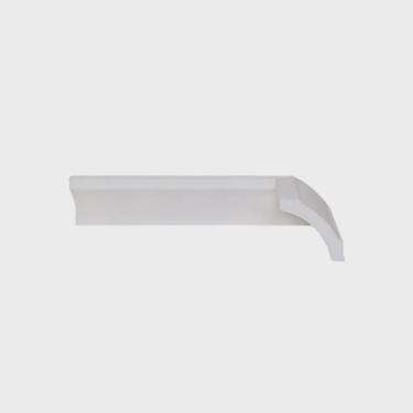 Imagem de Rodateto de Poliestireno 5cm X 50mm Liso 2,0 metro linear - caixa com 2 Unidade - Branco
