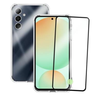 Imagem de Kit Capinha Capa Antiqueda Compatível com Samsung Galaxy S24 FE + Película de Vidro 3D