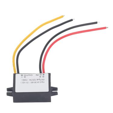 Imagem de Conversor DC para DC 24V 36V 48V a 12V 1A 12W Ultra Fina PP Resina Epóxi Fontes de Alimentação para Veículos Sistemas de Segurança