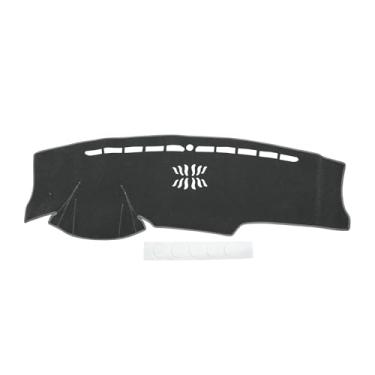 Imagem de VekAuto Capa de painel compatível com Hyundai Tucson 2022-2024 HUD de 4,2 polegadas, silicone de poliéster antiderrapante cinza para console central para painel