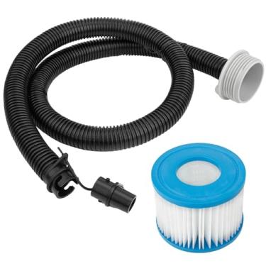 Imagem de Mangueira de enchimento de ar para banheira de hidromassagem Spa P6931 e cartucho de filtro de banheira de hidromassagem de substituição para Intex, Coleman, bomba de spa portátil de melhor maneira
