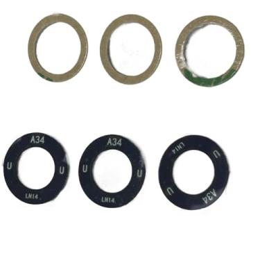 Imagem de zhxchzhi Lente de câmera traseira OEM com adesivo compatível com peças Samsung Galaxy A34 5G A346