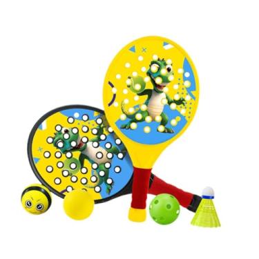 Imagem de UGPLM Raquetes de tênis de padel com bolas de tênis leves de tênis não deslizam para o verão do quintal para adultos para adultos