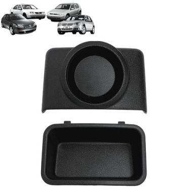 Imagem de Kit Porta Copos + Moldura Traseira Console Central Freio de Mão Golf B