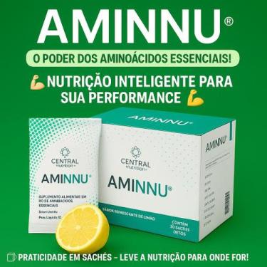 Imagem de AMINNU Tradicional 10g 30 Sachês - Sabor Limão - Central Nutrition