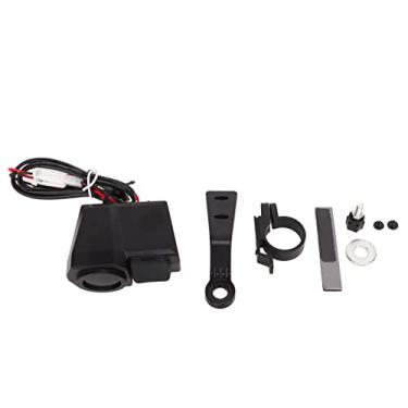 Imagem de Motocicleta Guiador Carregador ABS Digital Display Tensão Temperatura Motocicleta Tomada de Alimentação para 12 24V Veículos Elétricos Motocicletas