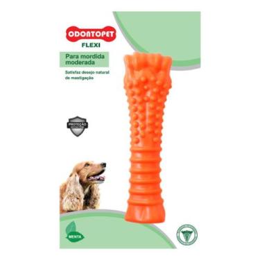 Imagem de Brinquedo Mordedor de cachorro Osso Super Resistente Odontopet Flexi T