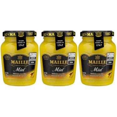 Imagem de Kit 3 Mostarda Francesa Dijon C/Mell Maille 230 Gr