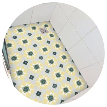 Imagem de Adesivo Piso Box Girassol Antiderrapante Lavável 1,20 X 0,80